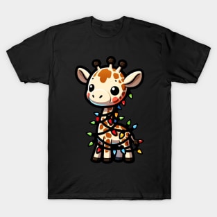 Funny Christmas Giraffe T-Shirt